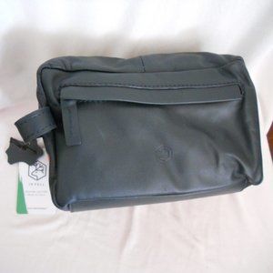 Leather Dopp Bag Italy Navy 8x5" #2243 Valentina NWT